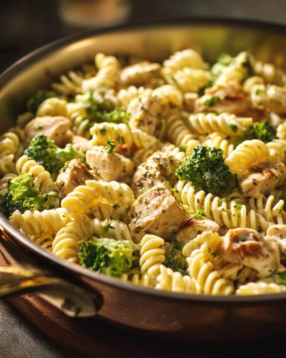 Creamy Rotisserie Chicken Broccoli Pasta