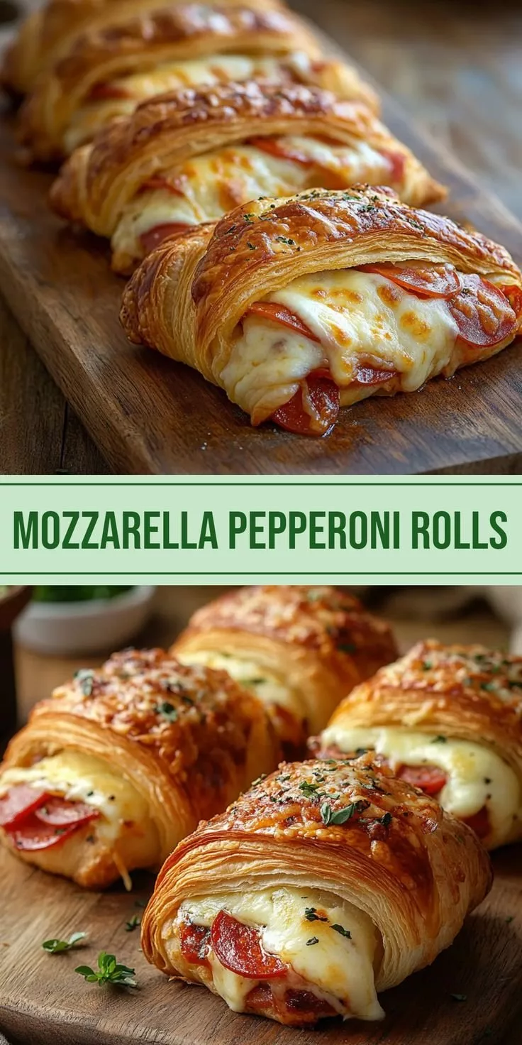 Mozzarella Pepperoni Croissant Rolls
