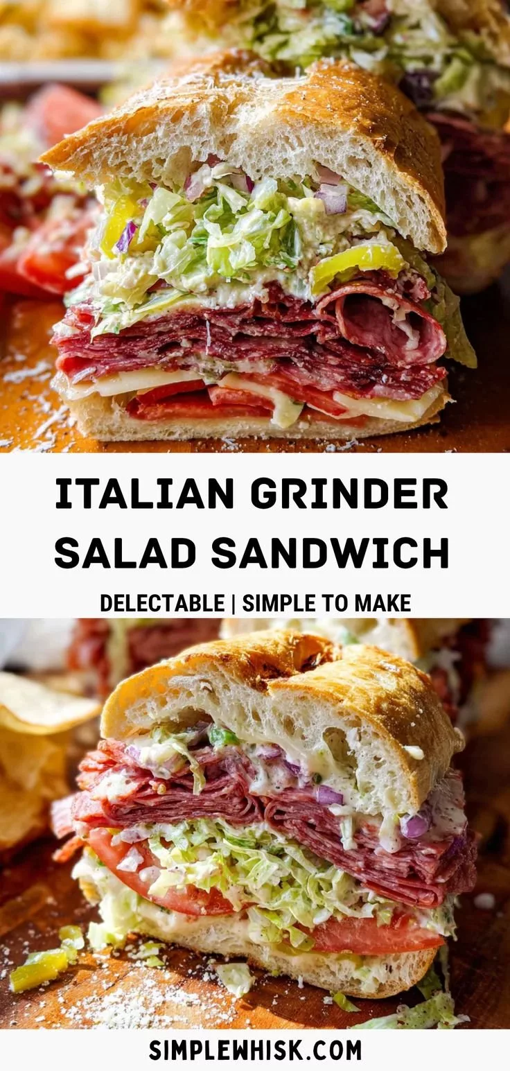 Italian Grinder Salad Sandwich