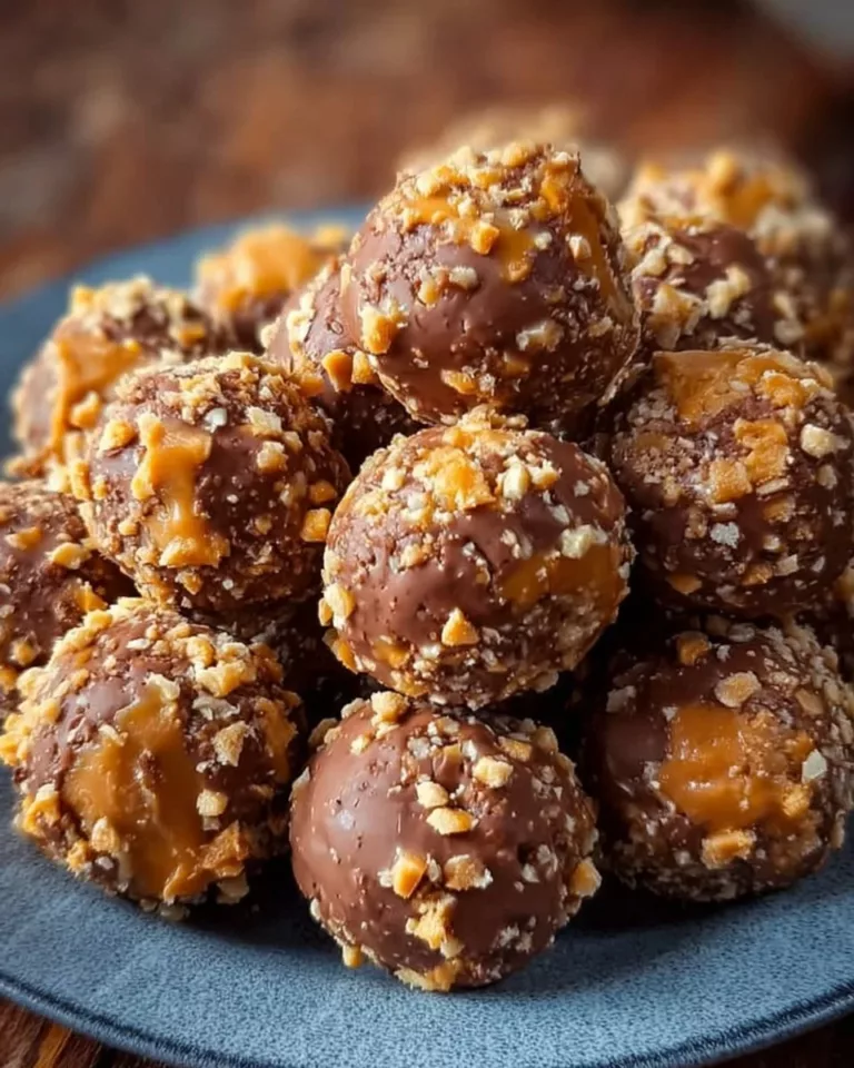 Delicious Butterfinger Bliss Balls packed with flavor and made for a sweet treat