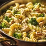Creamy Rotisserie Chicken Broccoli Pasta