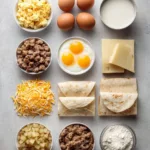 Delicious breakfast enchiladas topped with sausage gravy, perfect for brunch