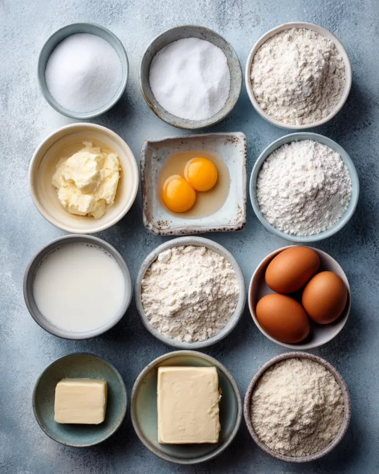 Plate of mini German pancakes topped with fresh fruits and syrup