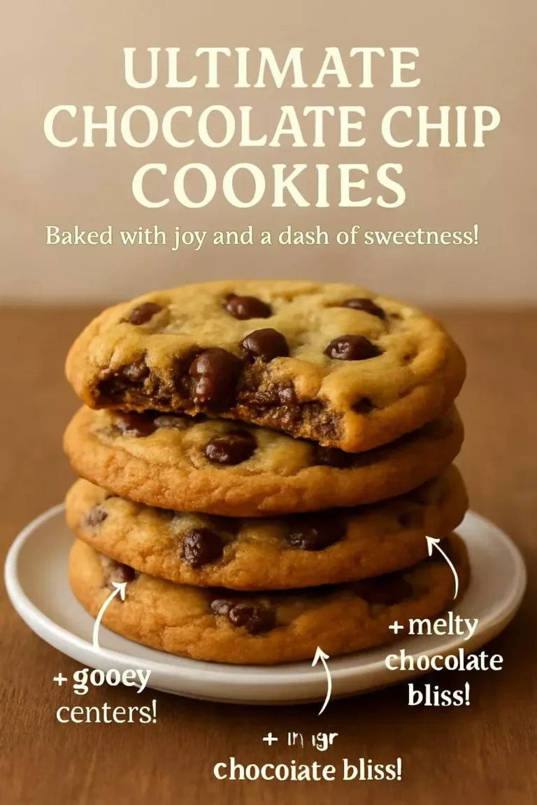 Ultimate delicious chocolate chip cookies baked to perfection