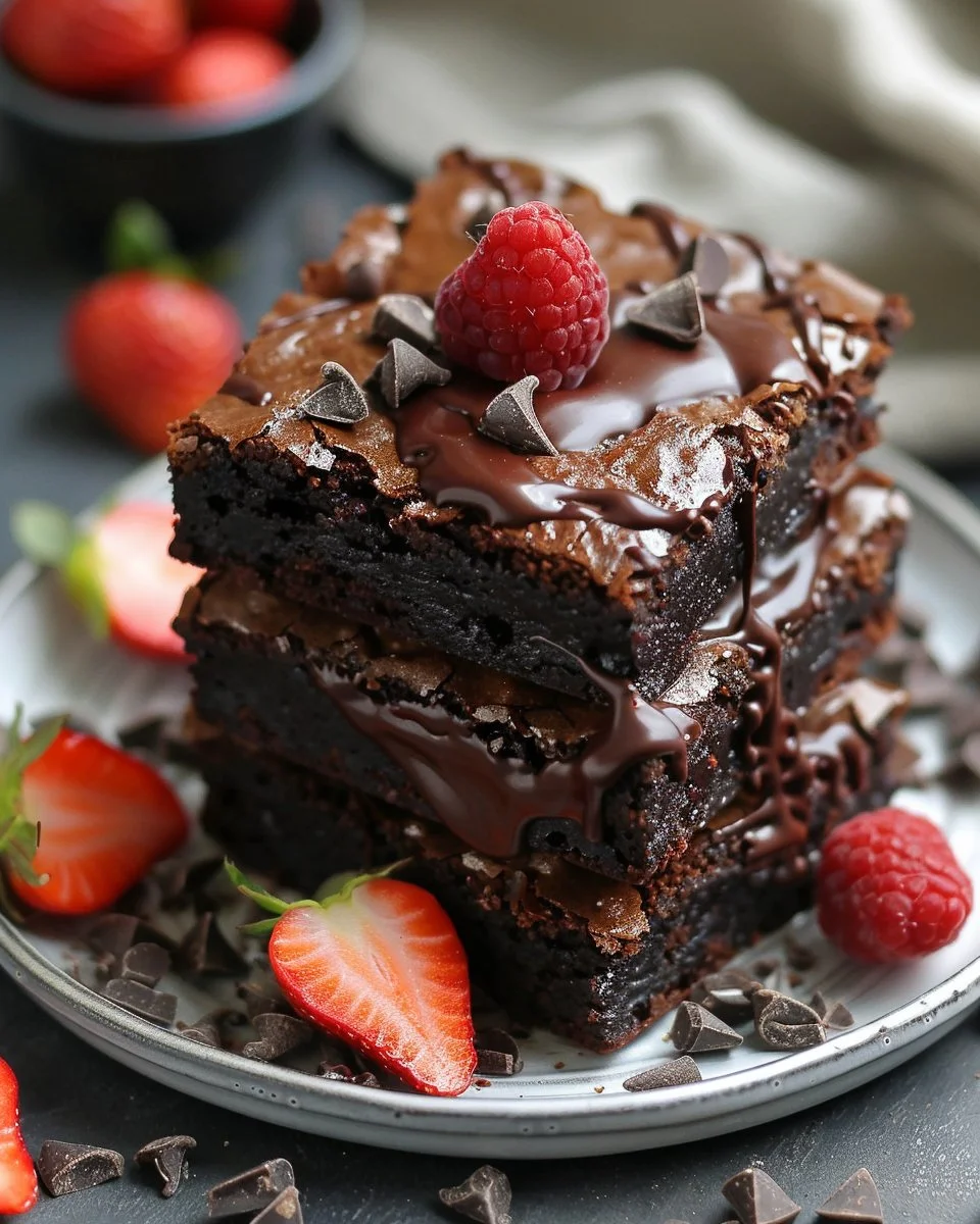 Chocolate Covered Strawberry Brownies