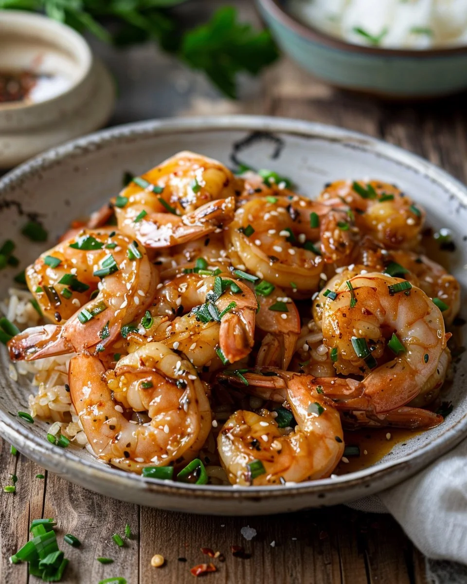 High-Protein Honey Garlic Shrimp