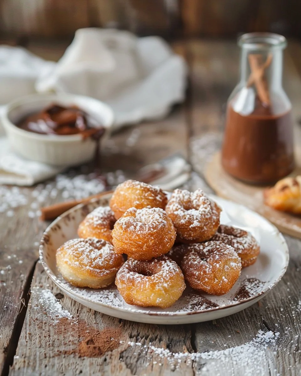 Homemade Churro Bites with Nutella