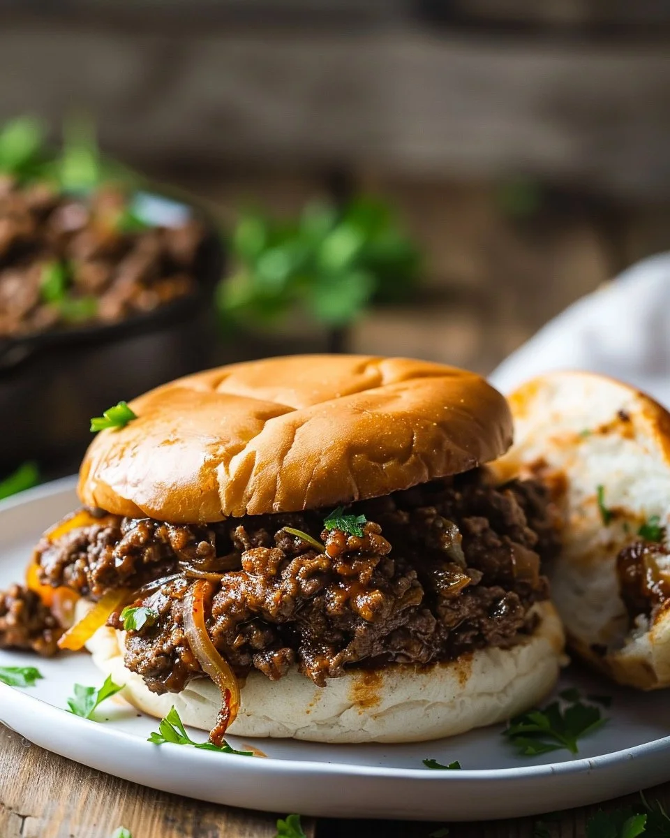 Irresistible French Onion Beef Sloppy Joes
