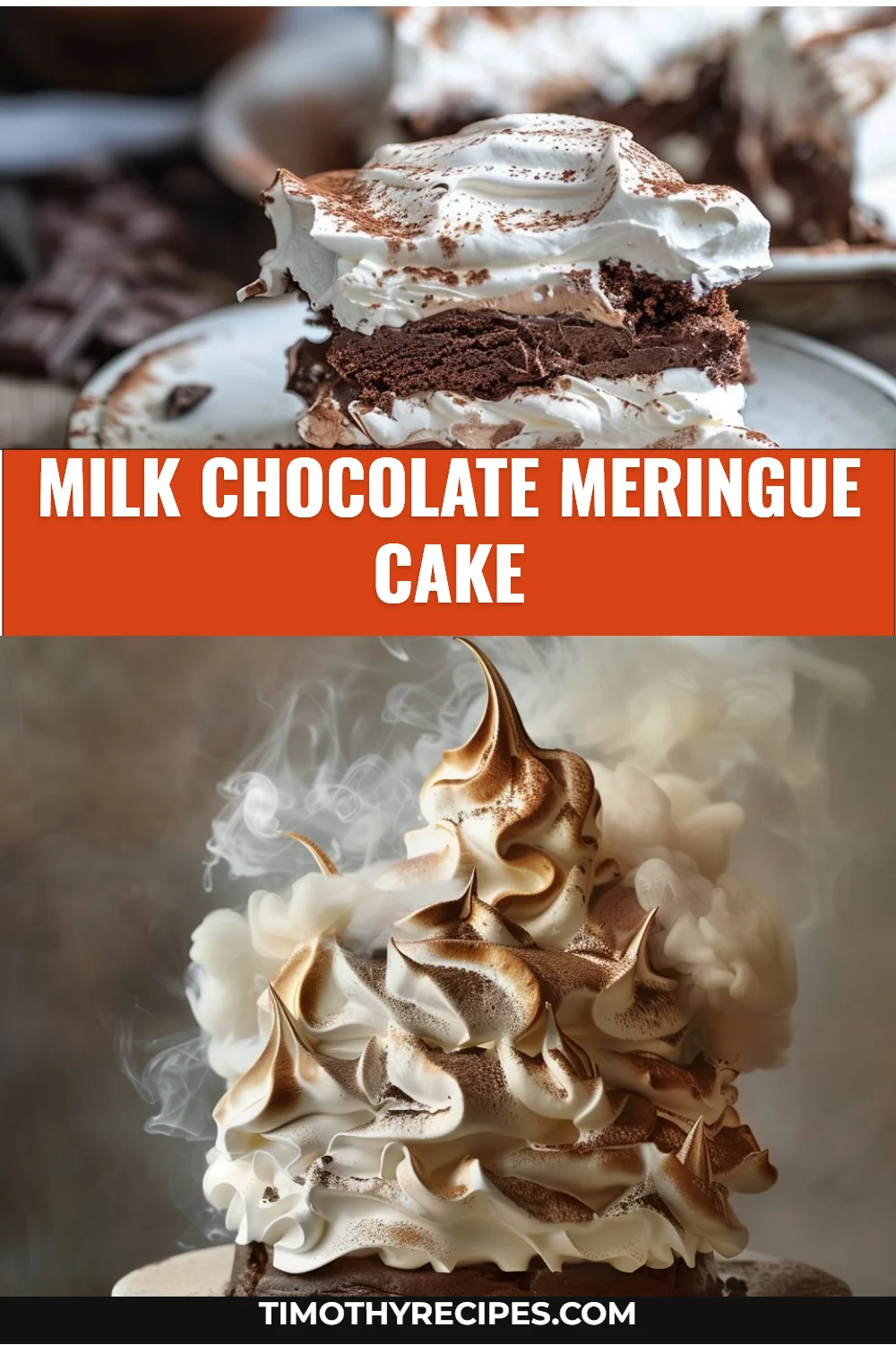 Milk Chocolate Meringue Cake