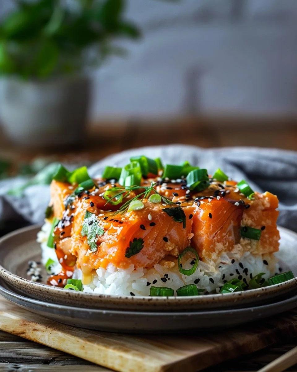 Spicy Salmon Sushi Bake Recipe