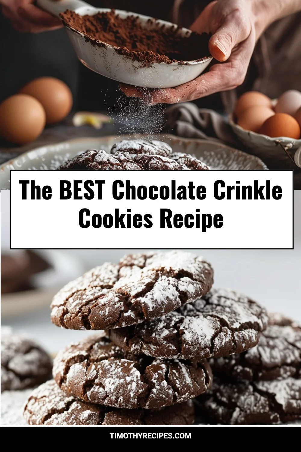 The BEST Chocolate Crinkle Cookies Recipe