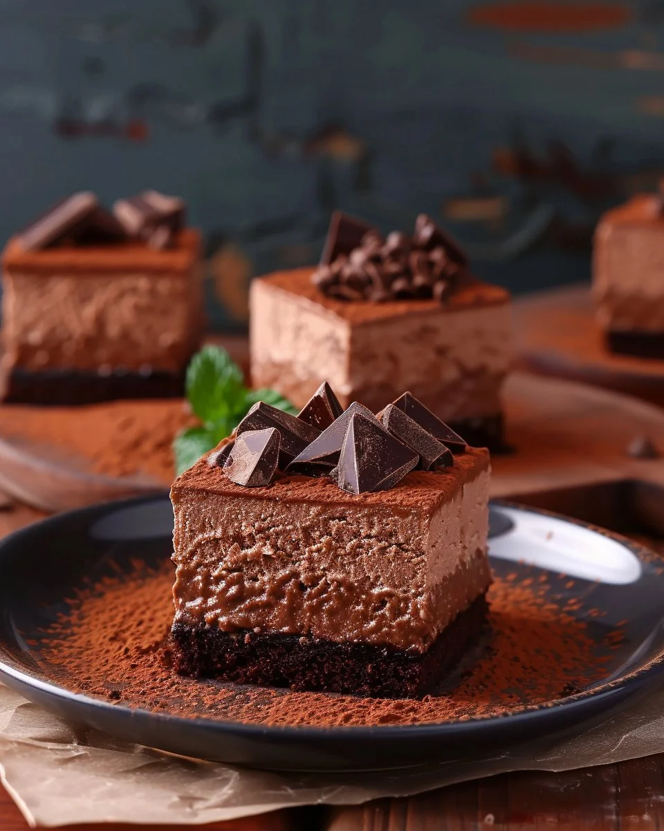 Triple Chocolate Mousse Cake