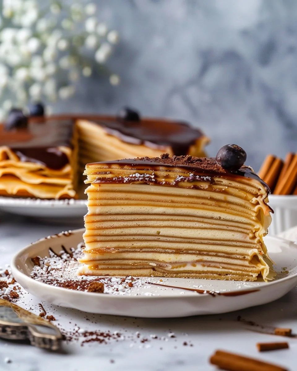 Vanilla & Speculoos Crêpe Cake
