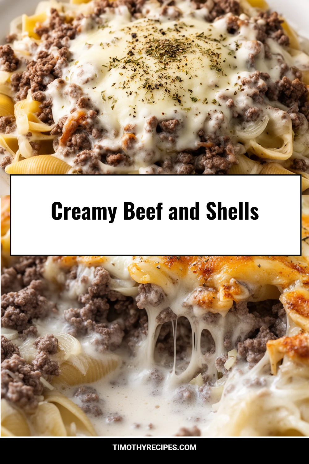 Creamy Beef and Shells