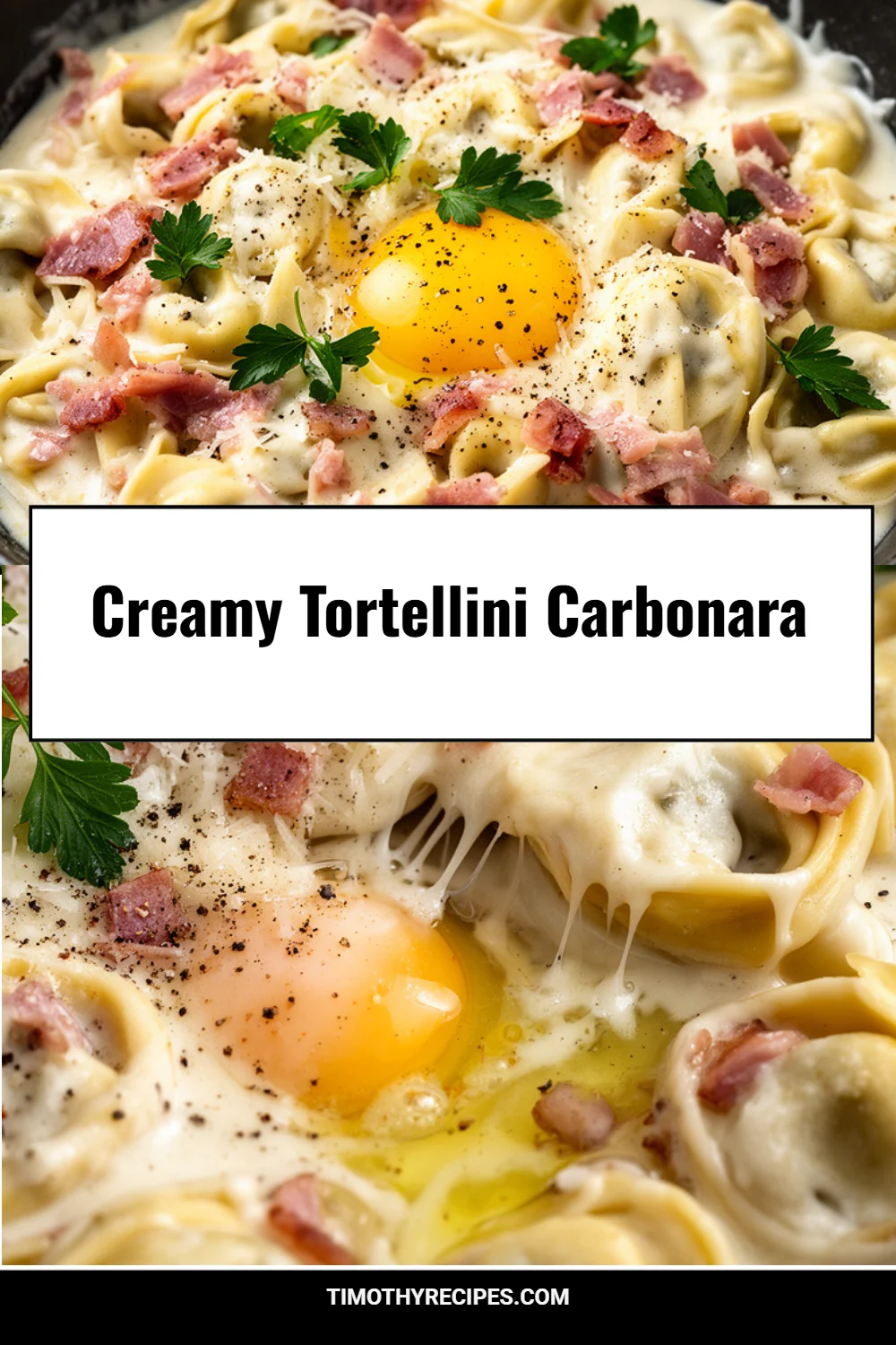 Creamy Tortellini Carbonara