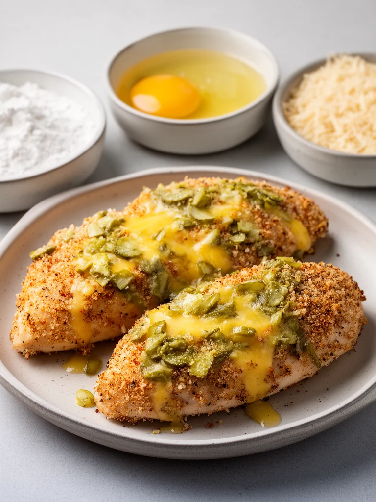 Crispy Dill Pickle Parmesan Chicken