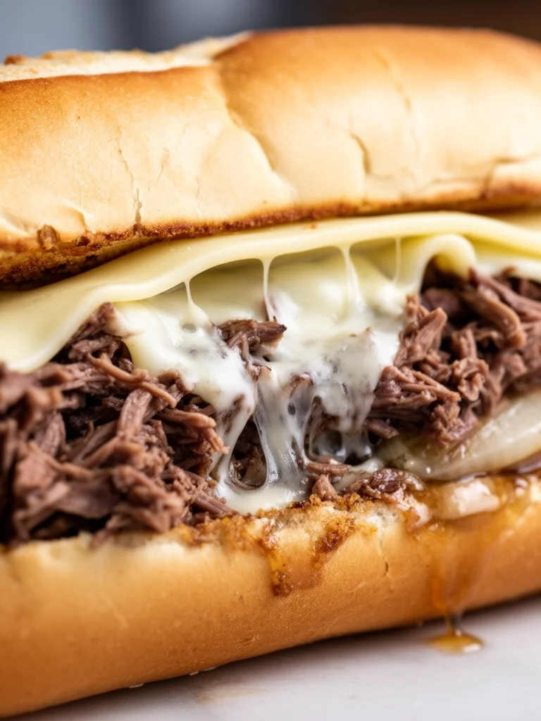 Crockpot French Dip Sandwiches