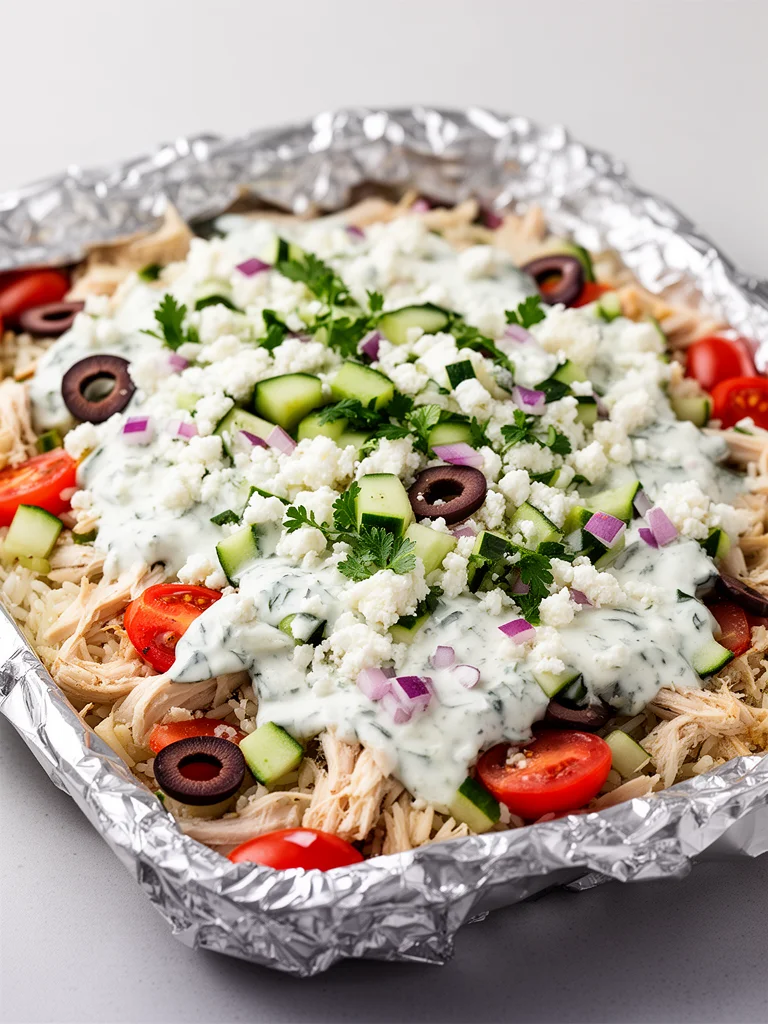Dump-and-Bake Chicken Tzatziki Casserole