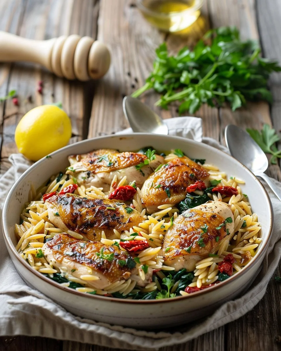 Flavorful Mediterranean Chicken Orzo Recipe For A Healthy Dinner