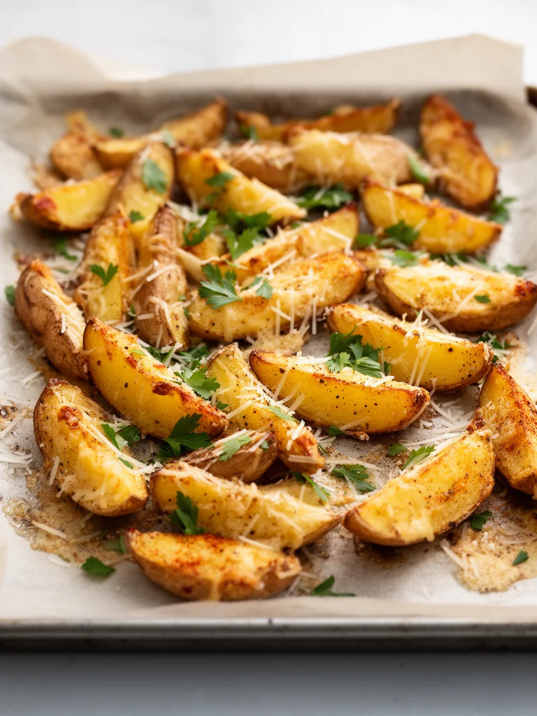 Garlic Parmesan Potato Wedges