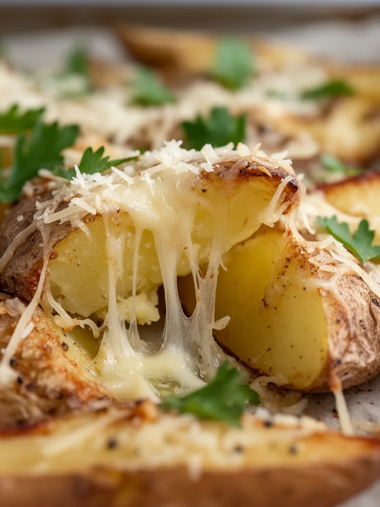 Garlic Parmesan Potato Wedges