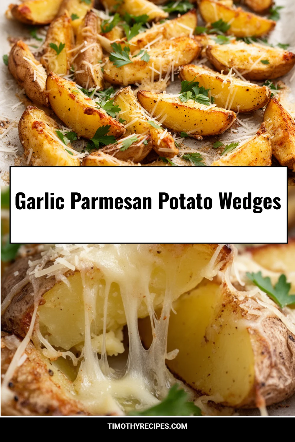 Garlic Parmesan Potato Wedges