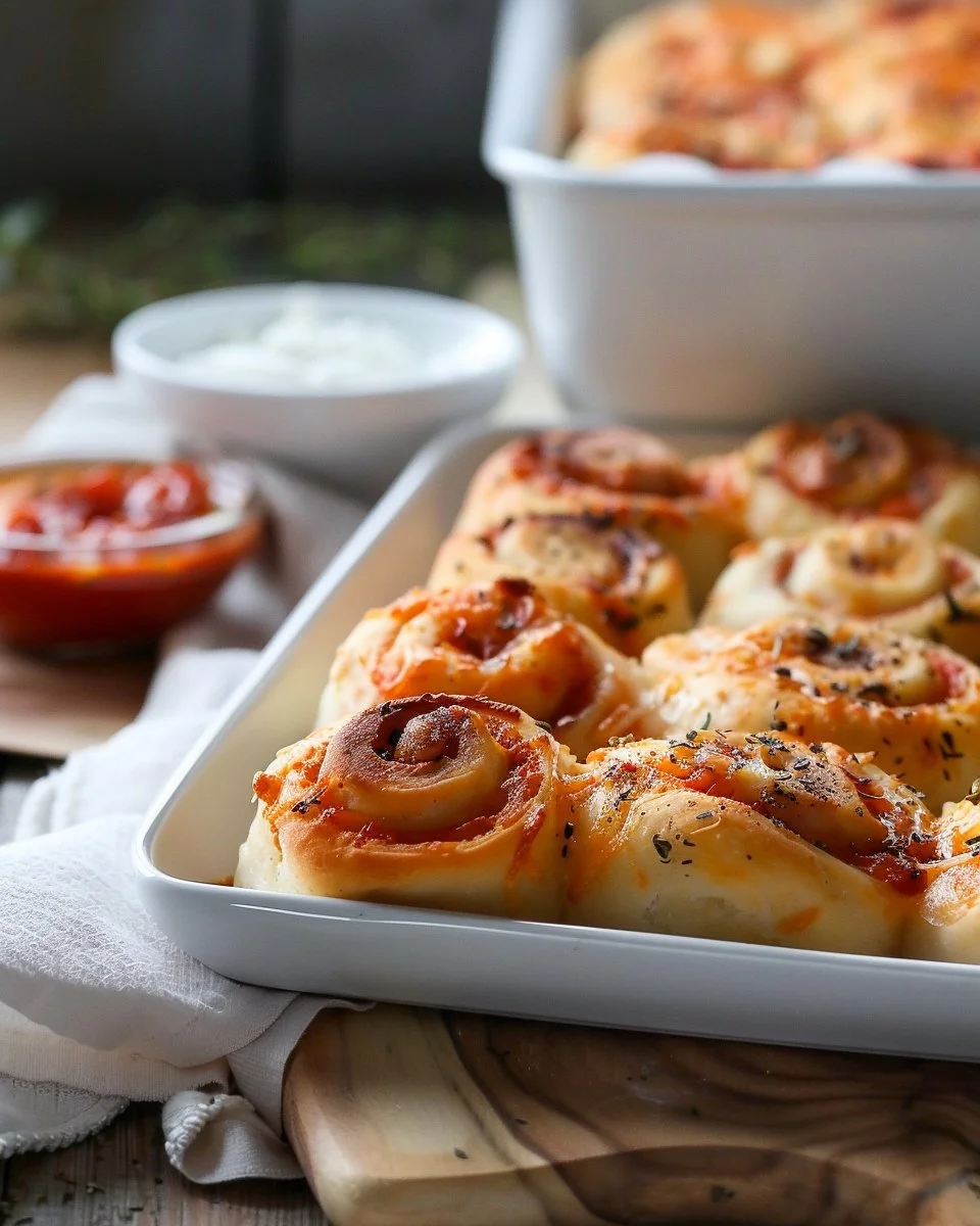 High Protein Pepperoni Pizza Rolls