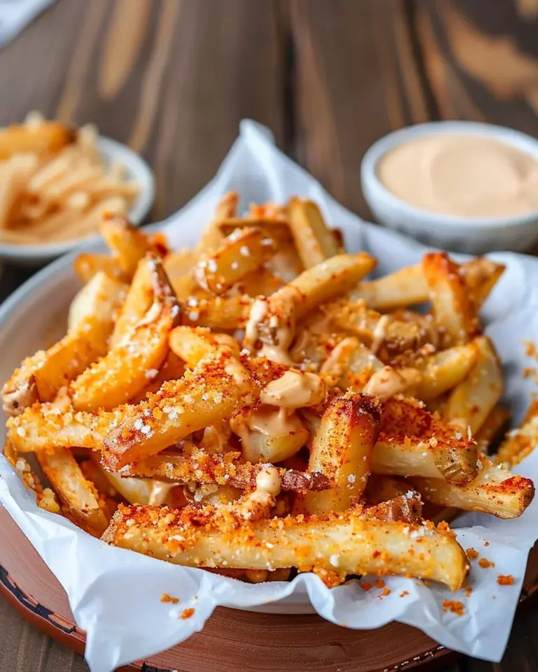 Delicious Louisiana Voodoo Fries inspired by Wingstop recipe