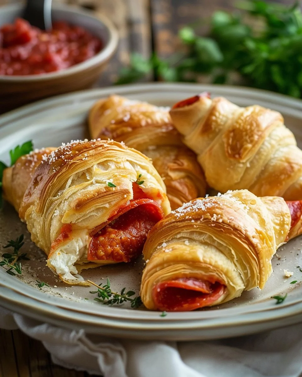 Mozzarella Pepperoni Croissant Rolls