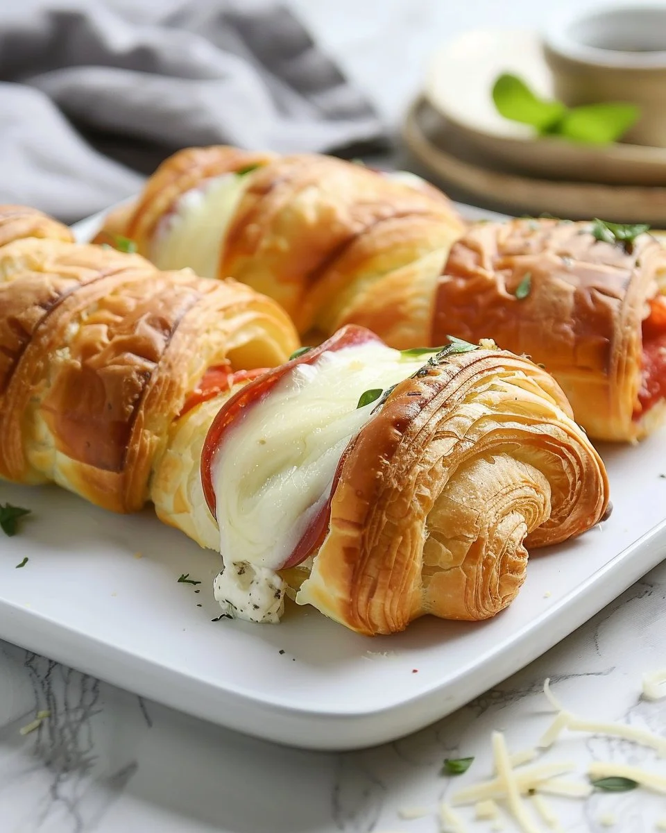 Mozzarella Pepperoni Croissant Rolls