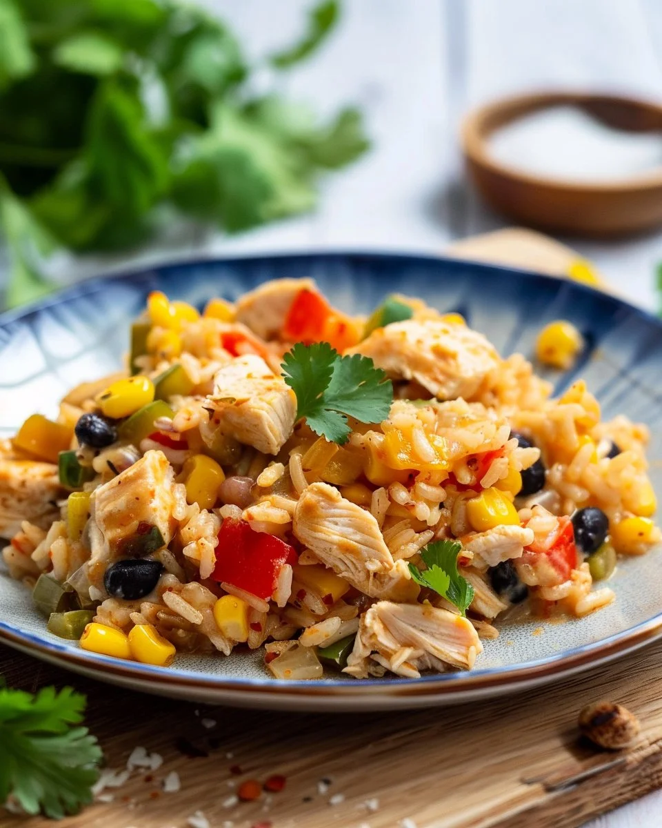 One-Pot Cheesy Southwest Chicken & Rice: Creamy Bliss!