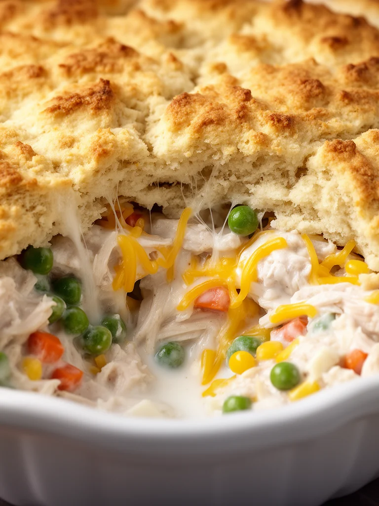 Delicious Red Lobster Biscuit Chicken Pot Pie served in a bowl