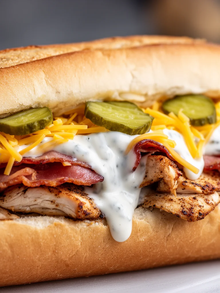 Delicious Bird Dog Sandwich from South Carolina served with toppings