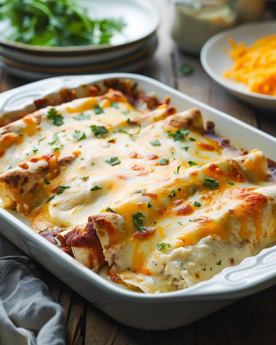 White Chicken Enchiladas